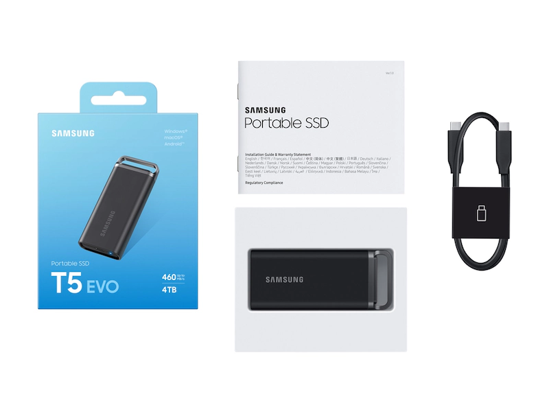 هارد اس اس دی اکسترنال سامسونگ مدل Portable T5 EVO ظرفیت ۴ ترابایت
